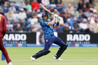 010625 - England v West Indies - 2nd ODI at Sophia Gardens - Joe Root of England batting