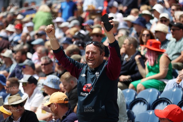 010625 - England v West Indies - 2nd ODI at Sophia Gardens - Fans watching the game