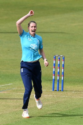160526 - England Women v New Zealand Women - Metro Bank One Day International - Lauren Bell of England Women appeals for the wicket