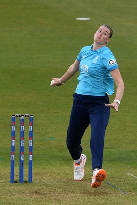 160526 - England Women v New Zealand Women - Metro Bank One Day International - Lauren Bell of England Women bowling
