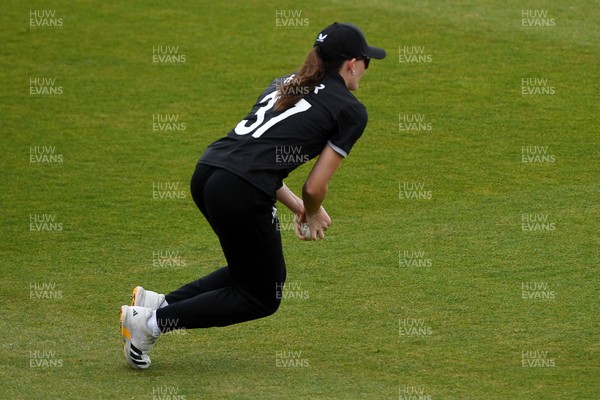 160526 - England Women v New Zealand Women - Metro Bank One Day International - Rosemary Mair of New Zealand Women catches the ball to dismiss Freya Kemp of England Women