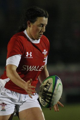 06.02.10 England v Wales - Women's - 6 Nations -  Wales' Awen Thomas chips ahead. 