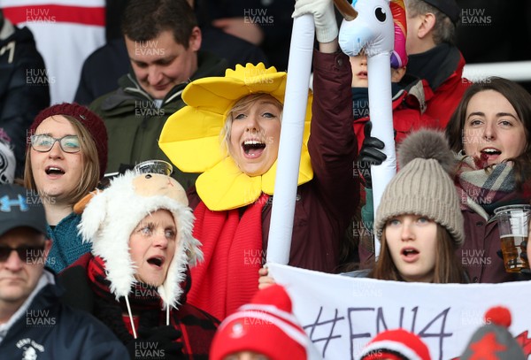 100218 - England Women v Wales Women - Natwest 6 Nations - Wales fans