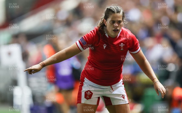 140922 - England Women v Wales Women, Women’s Rugby World Cup Warm-up Match - Natalia John of Wales