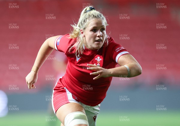 140922 - England Women v Wales Women, Women’s Rugby World Cup Warm-up Match - Alex Callender of Wales