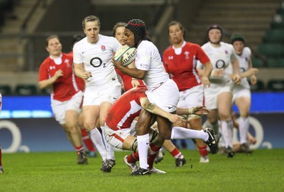 250212 - England Women v Wales Women - Action from the match