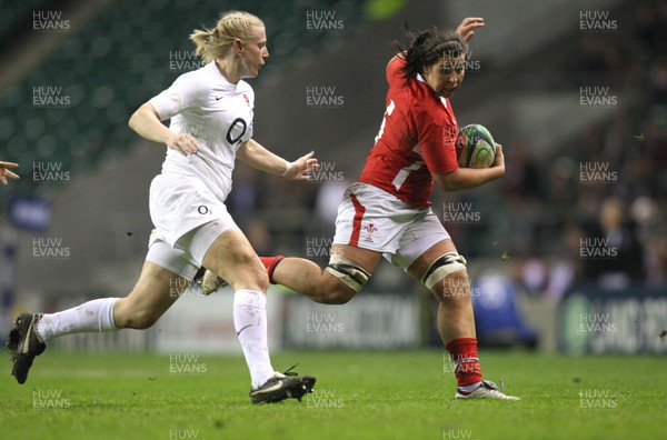 250212 - England Women v Wales Women - Action from the match