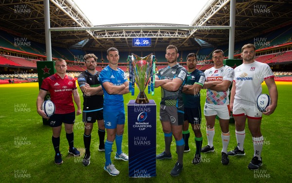 061119 - EPCR 2019-20 Season Launch, Principality Stadium - Players from the PRO14 clubs in the Champions Cup at the 2019-20 season launch of the Heineken Champions Cup and Challenge Cup for Gallagher Premiership Rugby and PRO14 Clubs