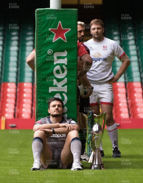 061119 - EPCR 2019-20 Season Launch, Principality Stadium - Ellis Jenkins of Cardiff Blues representing the clubs in the Challenge Cup, during the photocall at the 2019-20 season launch of the Heineken Champions Cup and Challenge Cup for Gallagher Premiership Rugby and PRO14 Clubs