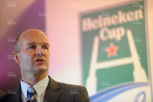 29.09.09 - Heineken Cup Launch 2009/2010 - ERC Chief Executive Derek McGrath at todays launch. ***ERC RELEASE PICTURES*** 