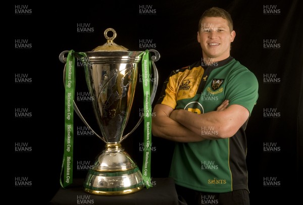 29.09.09 - Heineken Cup Launch 2009/2010 - Northampton Captain, Dylan Hartley at todays launch. ***ERC RELEASE PICTURES*** 