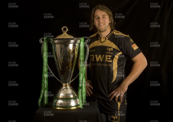 29.09.09 - Heineken Cup Launch 2009/2010 - Ospreys Captain, Ryan Jones at todays launch. ***ERC RELEASE PICTURES*** 