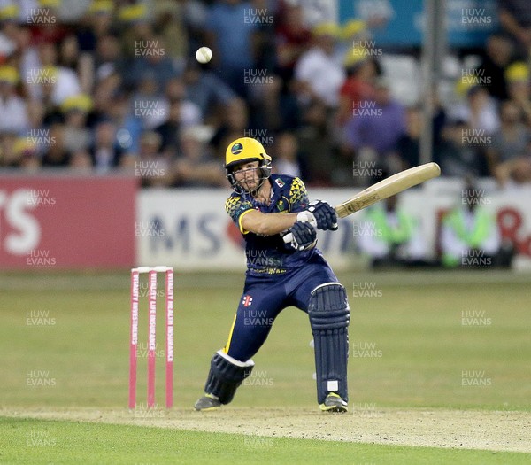 130718 - Essex v Glamorgan - Vitality T20 Blast -  Chris Cooke of Glamorgan smashes a huge 6 on the way to victory