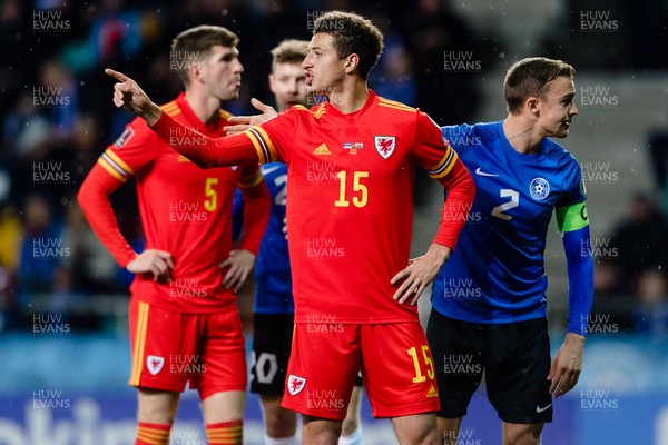 111021 - Estonia & Wales - Group E 2022 FIFA World Cup European Qualifier - Wales' Ethan Ampadu