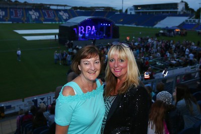 150918 - An Evening of ABBA at Sophia Gardens -  Fans enjoy the atmosphere before the concert 