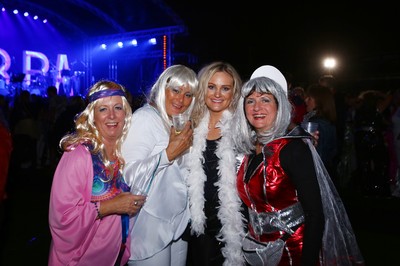 150918 - An Evening of ABBA at Sophia Gardens -  Fans enjoy the concert 