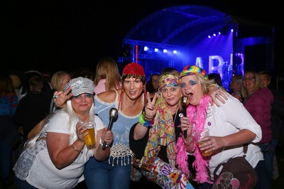 150918 - An Evening of ABBA at Sophia Gardens -  Fans enjoy the concert 