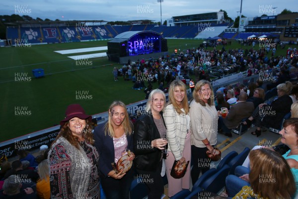 150918 - An Evening of ABBA at Sophia Gardens -  Fans enjoy the atmosphere before the concert 