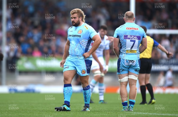 180818 - Exeter Chiefs v Cardiff Blues - Preseason Friendly - Tomas Francis of Exeter Chiefs