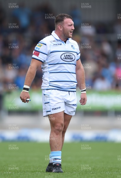 180818 - Exeter Chiefs v Cardiff Blues - Preseason Friendly - Dillon Lewis of Cardiff Blues