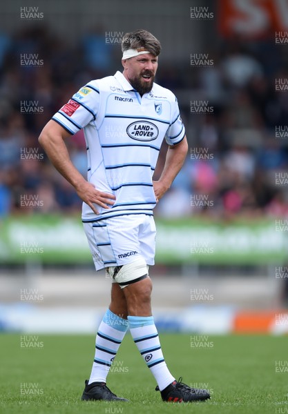 180818 - Exeter Chiefs v Cardiff Blues - Preseason Friendly - James Down of Cardiff Blues