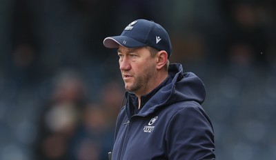 180126 - Exeter Chiefs v Cardiff Rugby - EPCR Challenge Cup - Cardiff Rugby head coach Corniel van Zyl during warm up