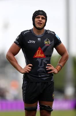 110525 - Exeter Chiefs v Northampton Saints - Gallagher Premiership - Dafydd Jenkins of Exeter 