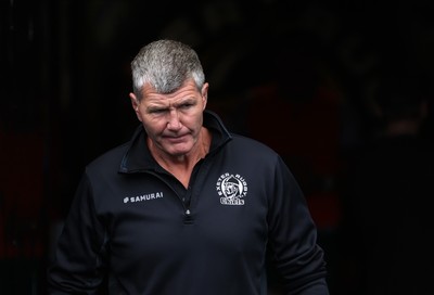110525 - Exeter Chiefs v Northampton Saints - Gallagher Premiership - Exeter Director of Rugby Rob Baxter 