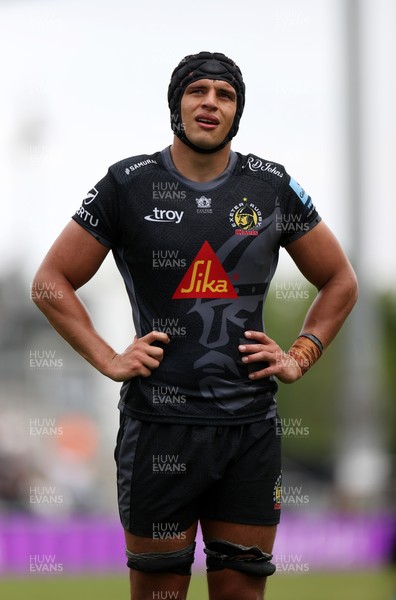 110525 - Exeter Chiefs v Northampton Saints - Gallagher Premiership - Dafydd Jenkins of Exeter 