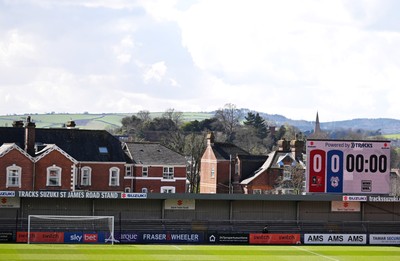 140326 - Exeter City v Cardiff City - Sky Bet League 1 - General view inside of St James Park ahead of kick off 