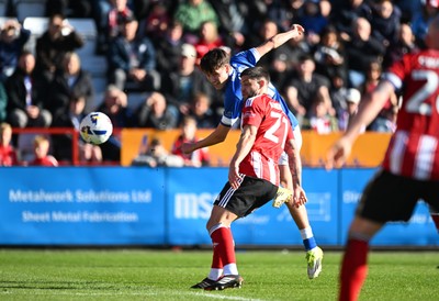 140326 - Exeter City v Cardiff City - Sky Bet League 1 - Rubin Colwill of Cardiff City scores their sides first goal 