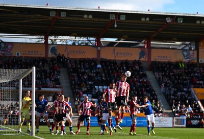 140326 - Exeter City v Cardiff City - Sky Bet League 1 - General view of play