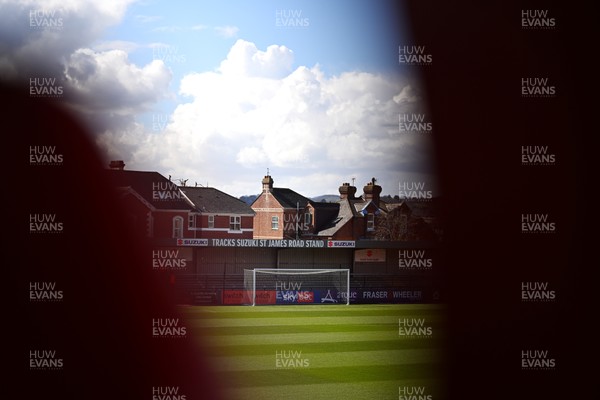 140326 - Exeter City v Cardiff City - Sky Bet League 1 - General view inside of St James Park ahead of kick off 