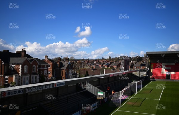 140326 - Exeter City v Cardiff City - Sky Bet League 1 - General view inside of St James Park ahead of kick off 