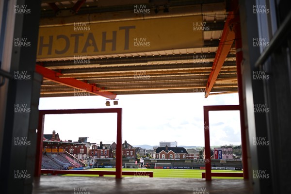 140326 - Exeter City v Cardiff City - Sky Bet League 1 - General view inside of St James Park ahead of kick off 