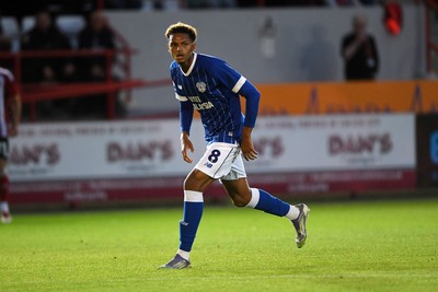 160925 - Exeter City v Cardiff City - Vertu Trophy - Omari Kellyman of Cardiff City