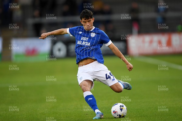 160925 - Exeter City v Cardiff City - Vertu Trophy - Luey Giles of Cardiff City