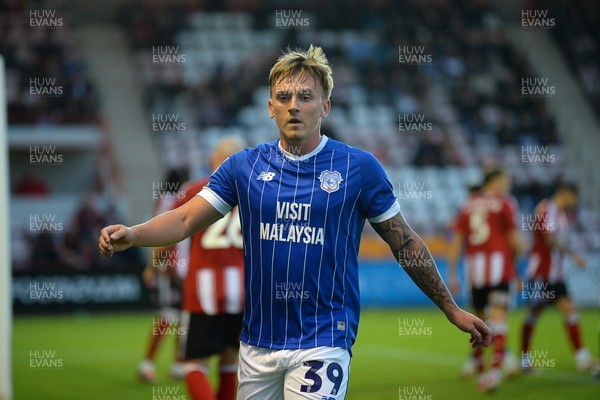 160925 - Exeter City v Cardiff City - Vertu Trophy - Isaak Davies of Cardiff City