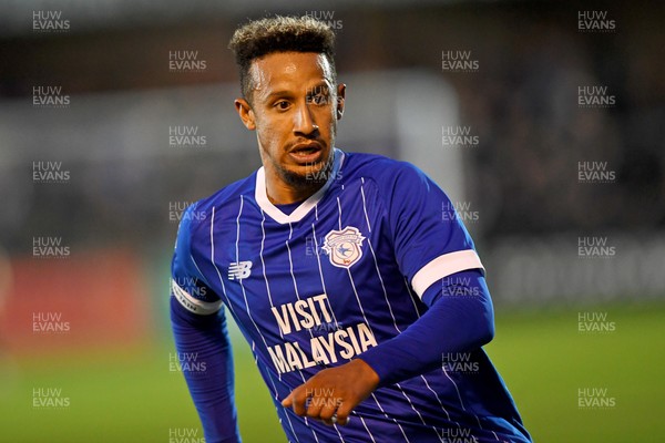160925 - Exeter City v Cardiff City - Vertu Trophy - Callum Robinson of Cardiff City