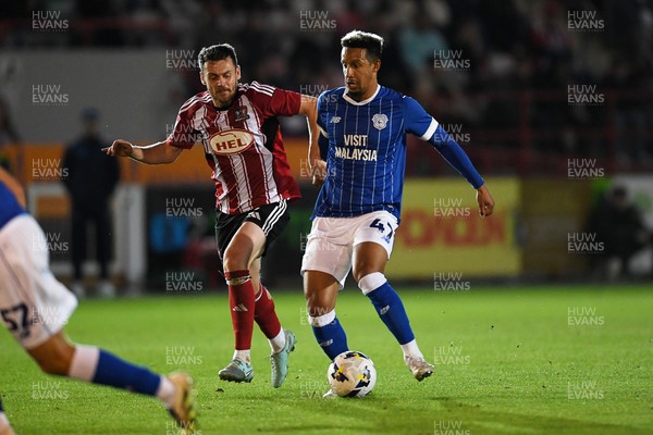 160925 - Exeter City v Cardiff City - Vertu Trophy - Callum Robinson of Cardiff City