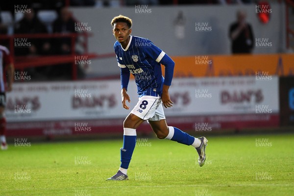 160925 - Exeter City v Cardiff City - Vertu Trophy - Omari Kellyman of Cardiff City