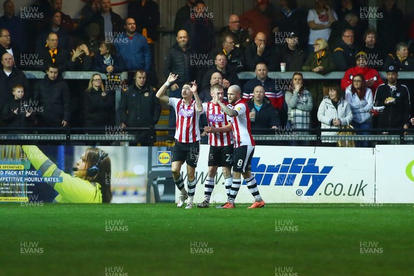 261219 - Exeter City v Newport County - EFL SkyBet League 2 - Lee Martin of Exeter City celebrates his goal 