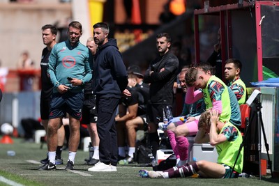 260725 - Exeter City v Swansea City - Pre Season Friendly - Swansea City Manager Alan Sheehan  