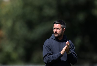 260725 - Exeter City v Swansea City - Pre Season Friendly - Swansea City Manager Alan Sheehan at full time