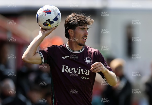 260725 - Exeter City v Swansea City - Pre Season Friendly - Josh Key of Swansea 