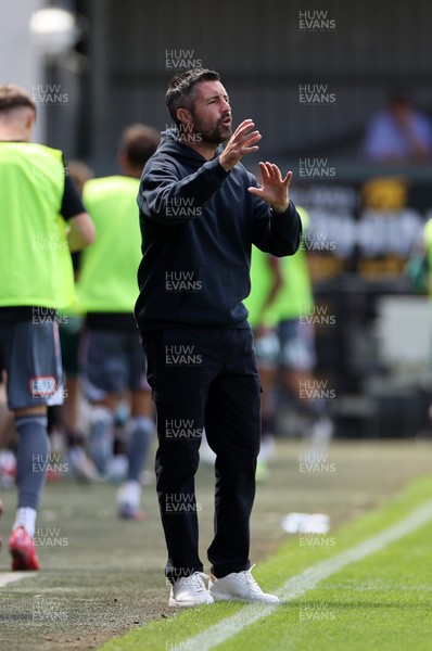 260725 - Exeter City v Swansea City - Pre Season Friendly - Swansea City Manager Alan Sheehan  