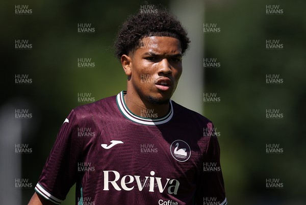 260725 - Exeter City v Swansea City - Pre Season Friendly - Kyrell Wilson of Swansea 