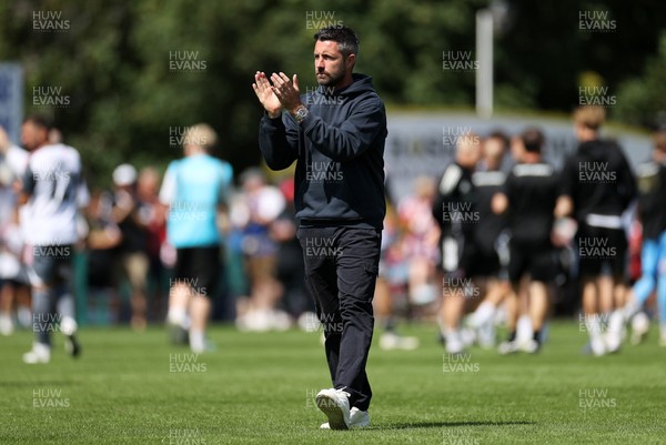 260725 - Exeter City v Swansea City - Pre Season Friendly - Swansea City Manager Alan Sheehan at full time