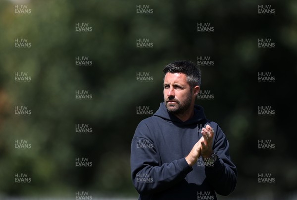 260725 - Exeter City v Swansea City - Pre Season Friendly - Swansea City Manager Alan Sheehan at full time