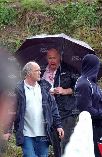 Collect pic  Spectator fights with rugby player. Cwmavon supporter recieved medical attention on the touch-line after he attacked Tonmawr lock Mervyn Meredith who had been yellow carded.  